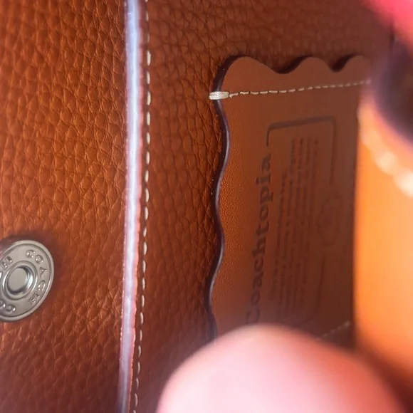 Coach Tan and Multicolor Leather Shoulder Bag - Picture 3 of 4